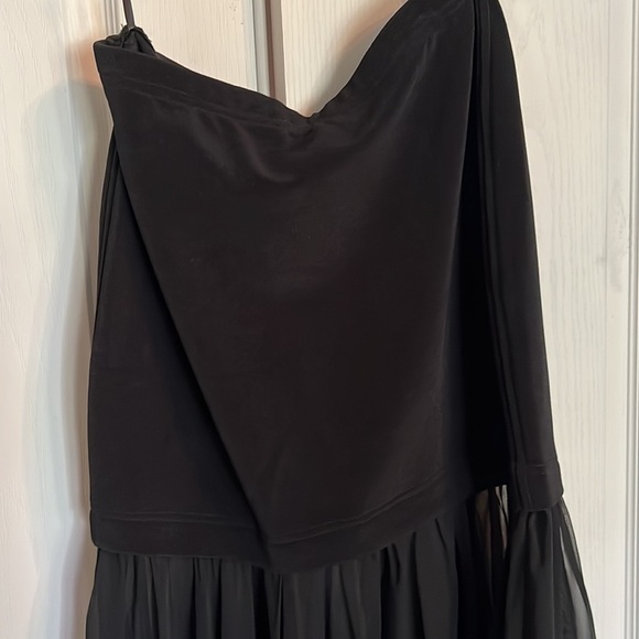 Tadashi NWOTblack cocktail/occasion knee length jacket sheer skirt szS - Picture 11 of 15